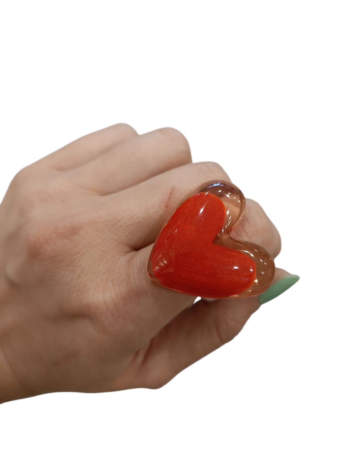 ZSISKA ANELLO OLE' CUORE ROSSO