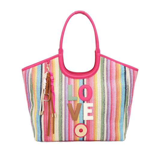 BORSA RAFFAELLA CON PORTACHIAVI - LOVE - LE PANDORINE