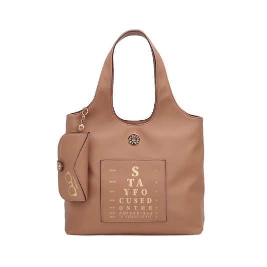 BORSA FOCUS CON PORTAOCCHIALI APPLICATO -  LE PANDORINE