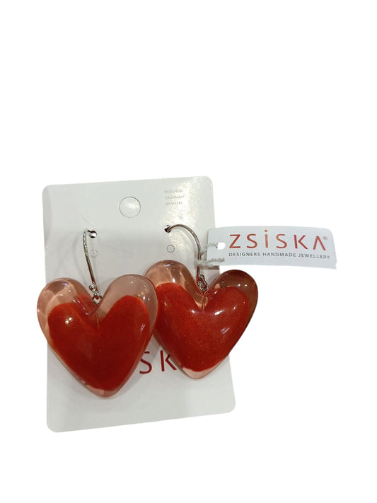 ZSISKA ORECCHINI OLE' CUORE ROSSO