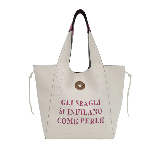 SACCA LOLA CON BORCHIE E SCRITTE - LE PANDORINE
