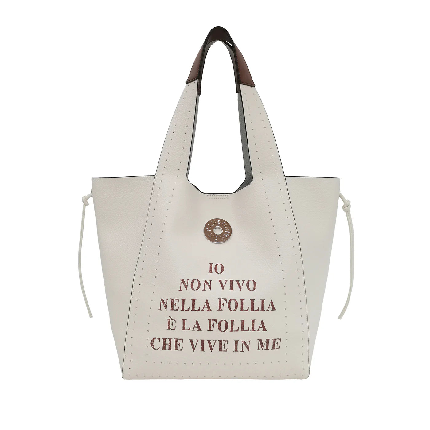 SACCA LOLA CON BORCHIE E SCRITTE - LE PANDORINE