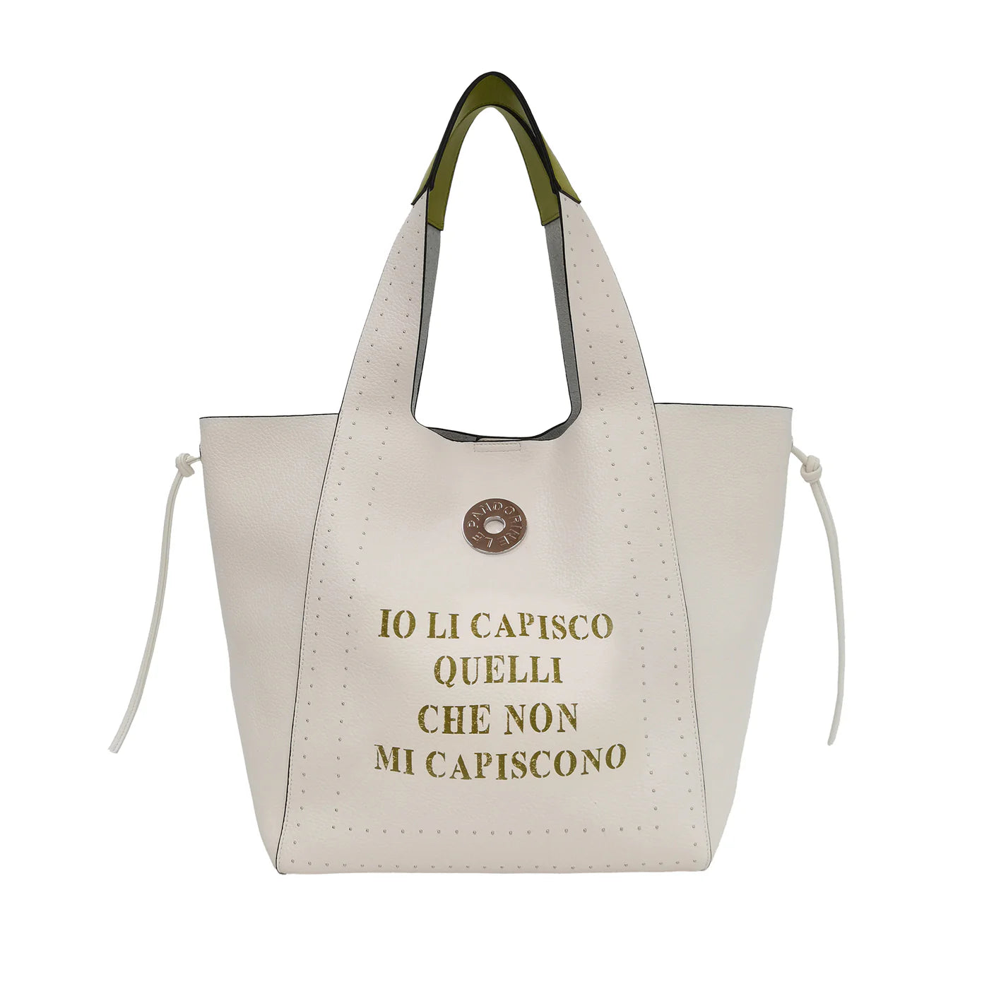 SACCA LOLA CON BORCHIE E SCRITTE - LE PANDORINE