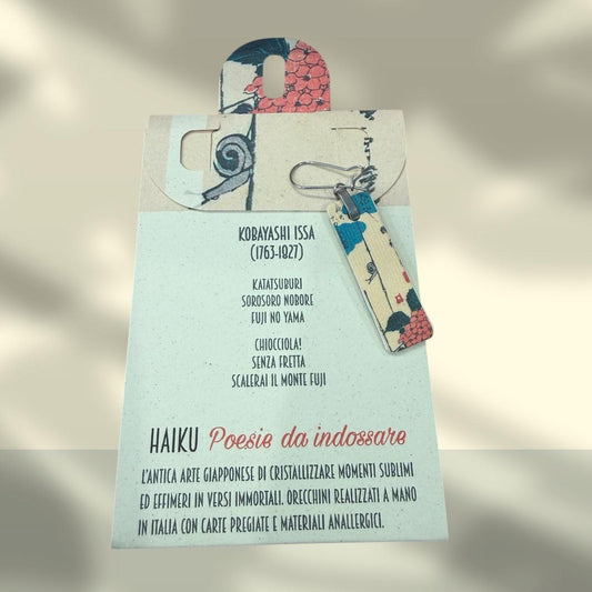 HAIKU ORECCHINI DI CARTA - LUMACA