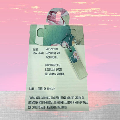 HAIKU ORECCHINI DI CARTA - NINFEA