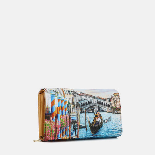 PORTAFOGLIO CON BOTTONE - YNOT - DREAM IN VENICE