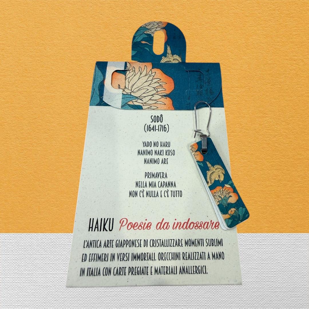 HAIKU ORECCHINI DI CARTA - PRIMAVERA